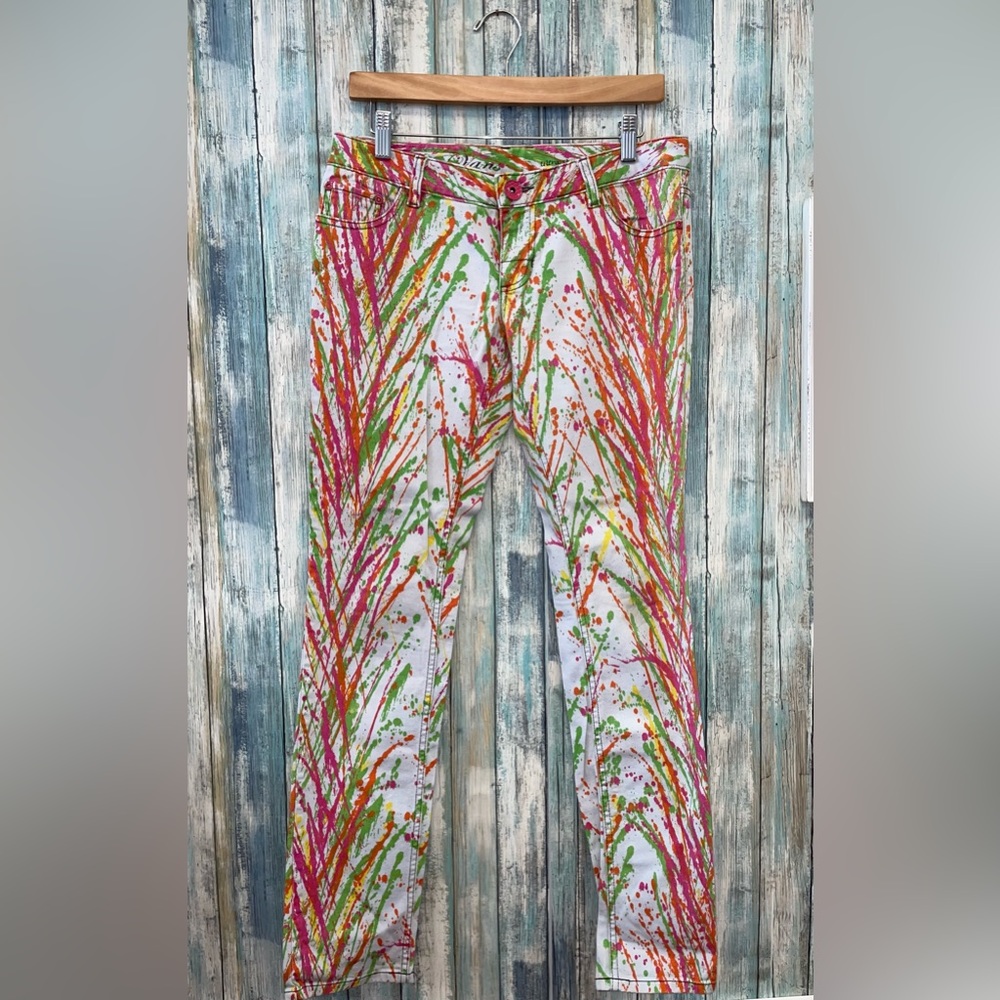 Vintage Paint Splatter Vans Skinny Jeans